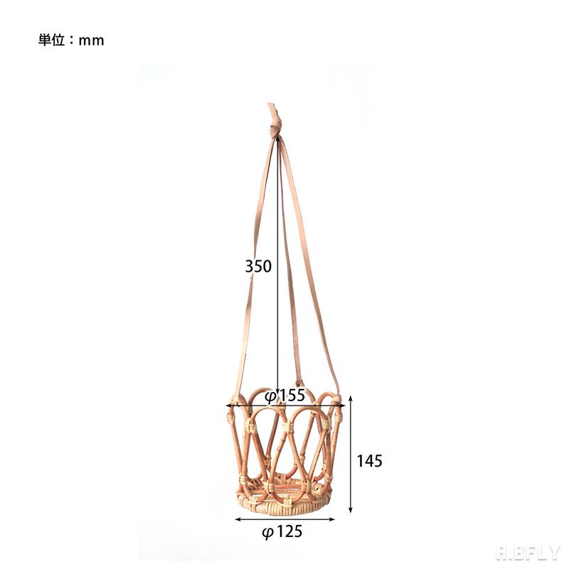 【SS最大8000円OFF】ハンギング フラワーベース フラワーポット 5号鉢 ラタン 籐 ...