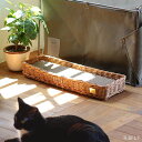 【P3倍&最大6,000円クーポン配布中】爪とぎバスケット 爪研ぎ入れ 爪とぎ用 ねこ ベッド cat ラタン 籐 自然素材 ネコ 猫専用 手編み ハンドメイド 天然素材 ナチュラル 軽量 可愛い 贈り物 プレゼント お祝い 爪とぎケース 爪とぎ専用ケース