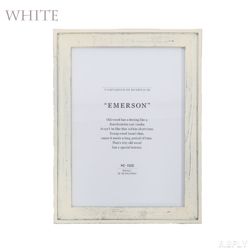 フォトフレーム A4サイズ 写真立て 古材 オールドウッド 天然木 パイン材 ウェルカムボード ホワイト ブラウン アンティークテイスト クラシカル 北欧 ビンテージナチュラル ナチュラル インテリア雑貨 お洒落 ナチュラルインテリア [2]