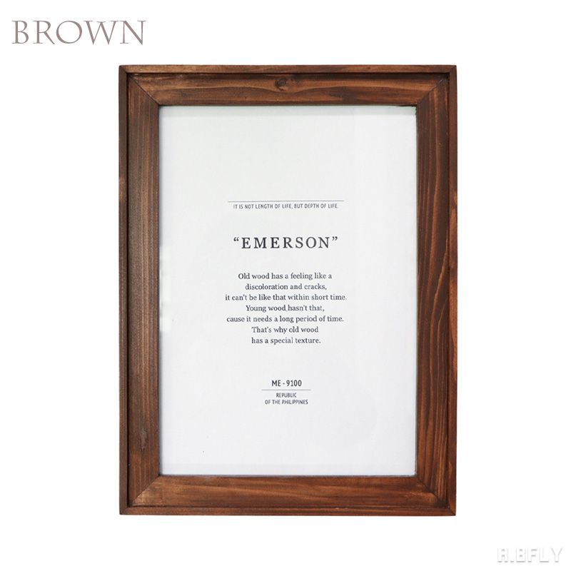 フォトフレーム A4サイズ 写真立て 古材 オールドウッド 天然木 パイン材 ウェルカムボード ホワイト ブラウン アンティークテイスト クラシカル 北欧 ビンテージナチュラル ナチュラル インテリア雑貨 お洒落 ナチュラルインテリア [3]