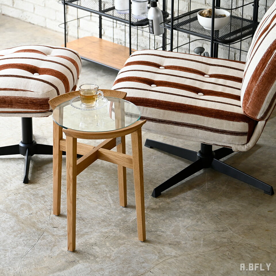 樂天商城 - サイドテーブル 丸テーブル ソファーテーブル 木製 天然木 オーク ナチュラル 収納 ラック 棚 ラウンド 円形 ミニテーブル ローテーブル ナイトテーブル ガラステーブル モダン