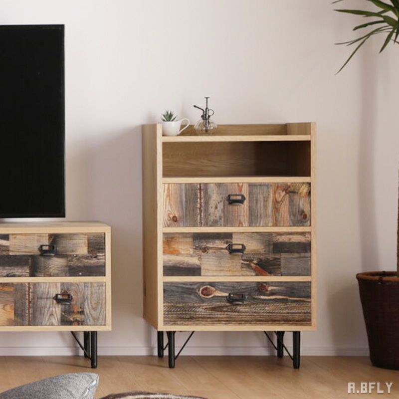 樂天商城 - 【最大6,000円クーポン配布中】【日本製 / 大川家具】国産 箪笥 チェスト タンス 古材 職人 木目 デザイン モダン ミニチェスト 収納家具 完成品 高級家具 シンプルモダン ジャパンディ レトロ ビンテージ ホワイトオーク シャビーテイスト【大型商品】