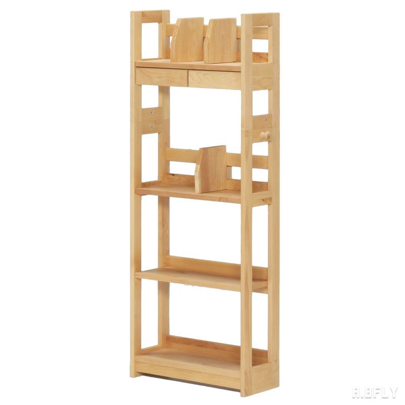 オープンシェルフ オープンラック 書棚 ブックラック 本棚 収納 引出 引き出し収納 アルダー材 木製 天然素材 無垢 ナチュラル シンプル 北欧