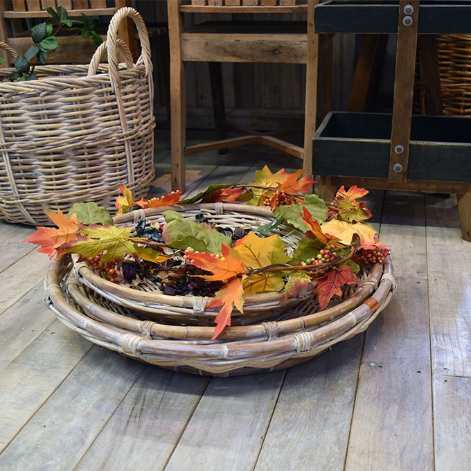 【最大6,000円クーポン配布中】ザル バスケット アルログトレー 3点セット アンティーク雑貨 北欧風 レトロ フレンチシャビー ナチュラル