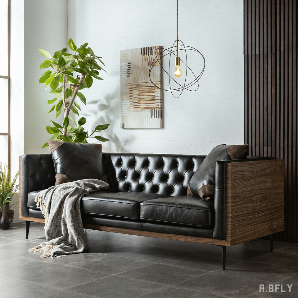 【SS限定｜最大6,000円OFFクーポン】【開梱設置組立無料】ソファ 三人掛け レザー ソファー クッション..