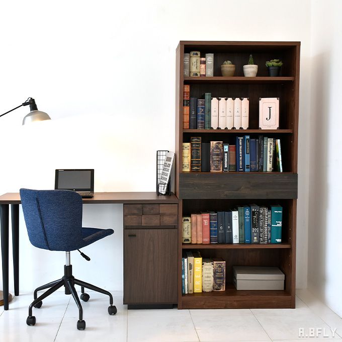 樂天商城 - 【日本製】書棚 ブックシェルフ 本棚 収納棚 キャビネット リビング収納 飾り棚 飾棚 オープンラック オープンシェルフ 木製 アカシア無垢材 和モダン インダストリアル 北欧 ミッドセンチュリー レトロ 国産 完成品 幅78cm【大型商品】