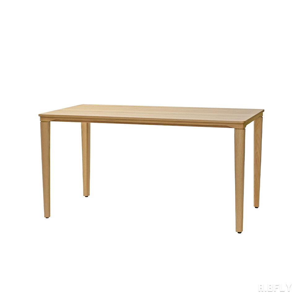 テーブル単品 ダイニングテーブル 幅140 奥行80 高さ72cm オーク 天然木 突板 無垢脚 木製 食卓テーブル 4人用 6人用 長方形 ナチュラル 北欧 シンプル モダン リビングダイニング 在宅ワーク デスク カフェ風 おしゃれ [2]