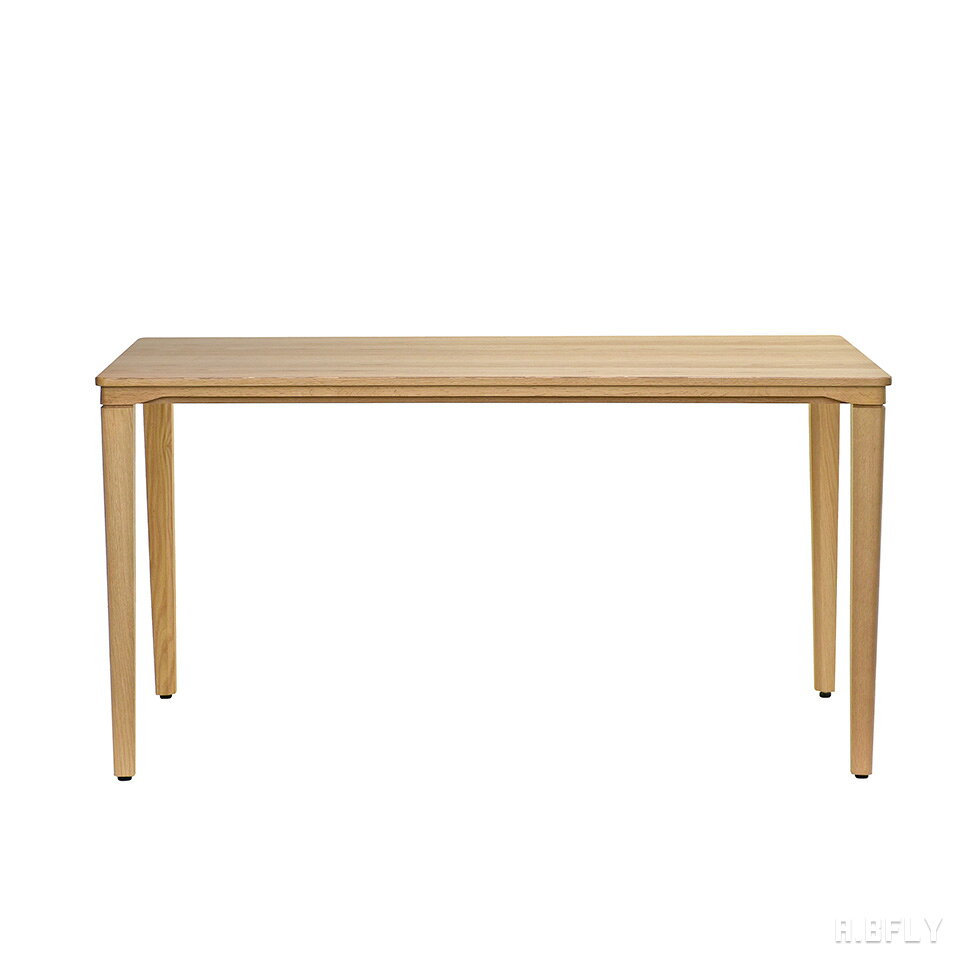 テーブル単品 ダイニングテーブル 幅140 奥行80 高さ72cm オーク 天然木 突板 無垢脚 木製 食卓テーブル 4人用 6人用 長方形 ナチュラル 北欧 シンプル モダン リビングダイニング 在宅ワーク デスク カフェ風 おしゃれ [3]