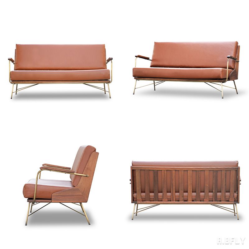 ソファ 2P 3P 椅子 チェアー 二人がけ 2人掛け 三人がけ 3人掛け sofa ラウンジチェア リビングソファー ミッドセンチュリー モダン クラシック レトロ ホテルライク 高級感 天然木 無垢 木肘 肘置き 真鍮 スチール レザー 革 布製 ファブリック カバーリング