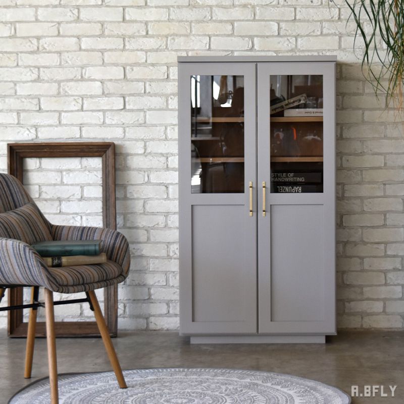 楽天市場】キャビネット ガラス扉 70の通販