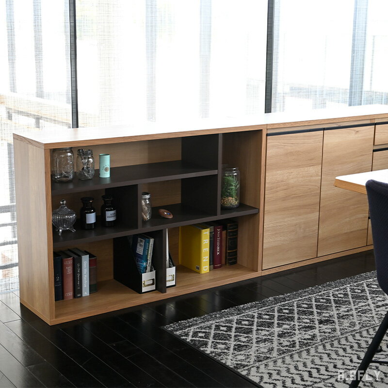 樂天商城 - シェルフ 幅120cm 収納 オープンラック 棚 本棚 飾り棚 収納棚 リビング収納 ブックラック ディスプレイラック スリム ローシェルフ 書類収納 小物収納 キッチン収納 カウンター下収納 木製 木目 ナチュラル シンプル 日本製 国産 完成品