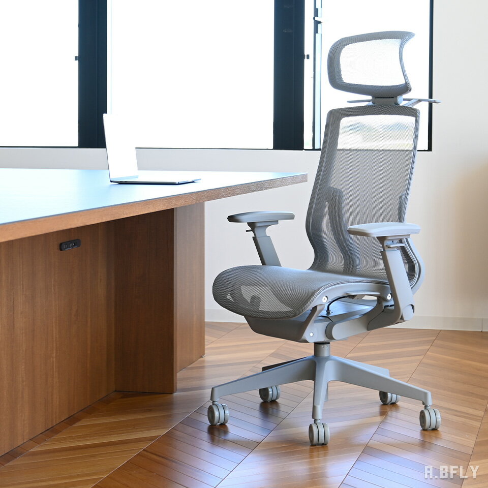 ワークチェア 人間工学 オフィスチェアー ハイバック ゲーミングチェアー デザイナーズ リラックス 長時間作業 高機能チェア 椅子 イス PCチェア パソコンチェア メッシュチェア リクライニングチェア 腰痛対策 リモートワーク グレー 灰色 GRAY