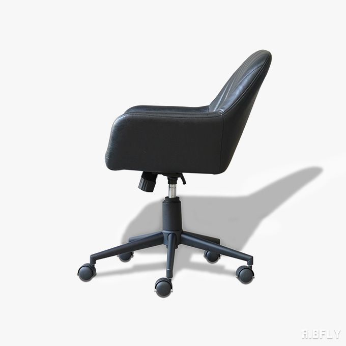 オフィスチェア パソコンチェア デスクチェア チェアー レザー いす ワークチェア 事務椅子 pcチェア PU 合皮 office chair 肘掛け付き レトロ ヴィンテージ調 テレワーク [3]