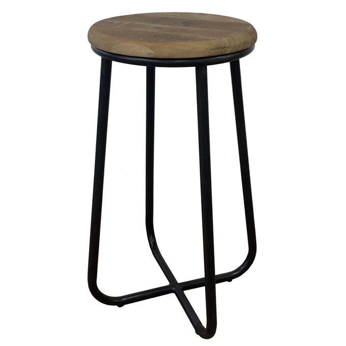 樂天商城 - チェア 椅子 スツール 腰掛け ウッド 木製 ブラック スチール アイアン 古材 ハイタイプ アンティーク調 ヴィンテージ調 カフェ ブルックリン 西海岸 アメリカン アイアン インダストリアル家具 ファクトリー 男前インテリア