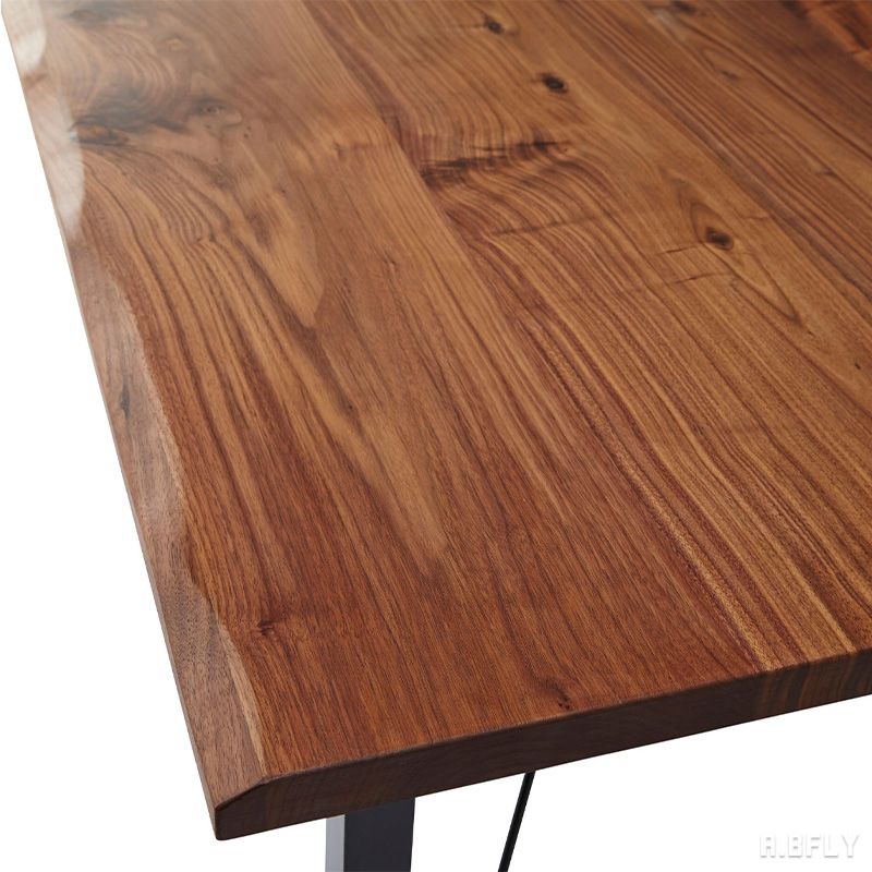 【最大6,000円クーポン配布中】ベンチ ダイニングベンチ 食卓ベンチ カフェ ウォールナット材 ウォールナット無垢材 ディスプレイ台 ショップ リビング ナチュラル 無垢材 150cm 115cm ファミリータイプ 木脚 木製 シンプル お洒落 モダン スタイリッシュ 高級感 重厚感 [2]