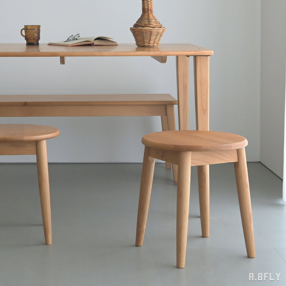 樂天商城 - ラウンドスツール スツール 円形 丸型 食卓 アルダー無垢材 木製 ウッド コンパクト 北欧 ナチュラル モダン ジャパンディ 38cm 自然素材 天然素材 シンプル 可愛い デザイン ファミリー 腰掛 椅子