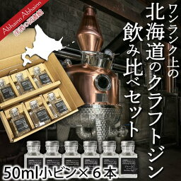 ワン ランク 上 の クラフトジン 飲み比べ 50ml × 6本 北海道 クラフト ジン 9148 セット ！