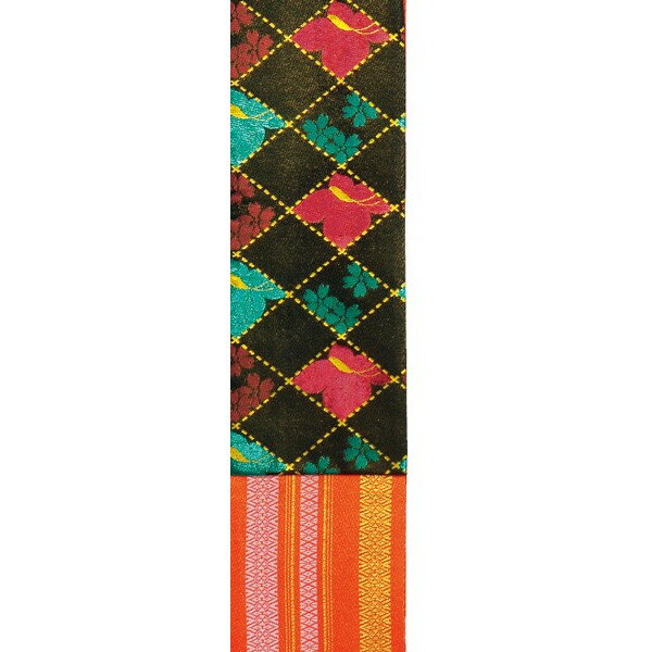 帯 踊り衣裳 織り両面四寸帯 舞踊 気印 9305