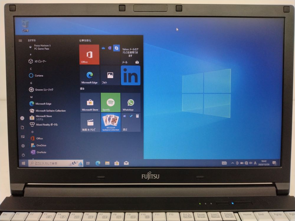 富士通 Lifebook A576/TX FMVA3702JP 第6世代 i5-6360U メモリ8GB SSD256GB Windows10Pro 1年保証 D-sub HDMI USB3.0 wifi/Bluetooth内蔵 15.6インチ DVD-RAM 有線LANポート ノートパソコン ノートPC 中古パソコン 中古PC 1219-L 3