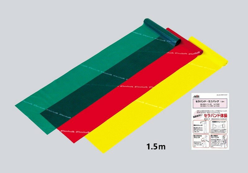 セラバンドミニパック　（1．5m）　中弱（赤） 【機能訓練／リハビリ／筋トレ／フィットネス用品】