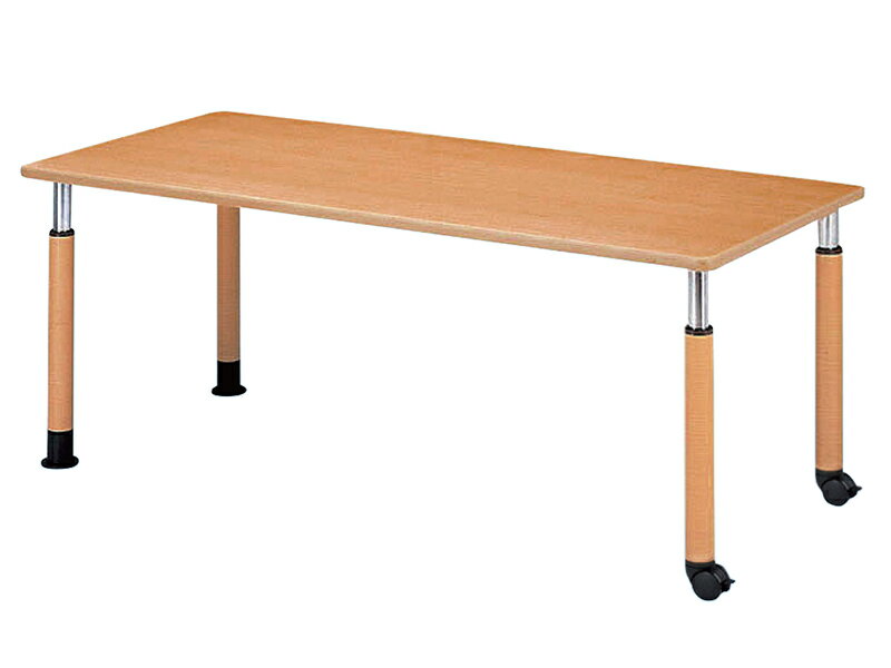 昇降タイプ 4本脚テーブル（角型）キャスター付 小／大