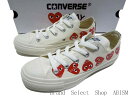 PLAY COMME des GARCONS(プレイ コムデギャルソン) × CONVERSE(コンバース)ALL STAR OX/PCDG (オールスター)【スニーカー】【シューズ】【WHITE/ホワイト】【新品】【AZ-K116】