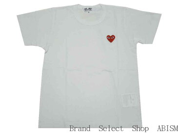 ★メンズサイズ★PLAY COMME des GARCONS(プレイ コムデギャルソン) 『レッド・ハートワッペン・Tシャツ』【MEN'S】【ホワイト】【日本製】【新品】