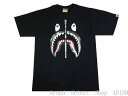 A BATHING APE(エイプ)BAPE SPLINTER CAMO SHARK TEE【Tシャツ】【ブラックxブラック】【新品】【MEN'S】【BAPE/ベイプ】