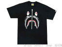 A BATHING APE(エイプ)CITY CAMO SHARK TEE【Tシャツ】【ブラックxブラック】【新品】【MEN 039 S】【BAPE/ベイプ】