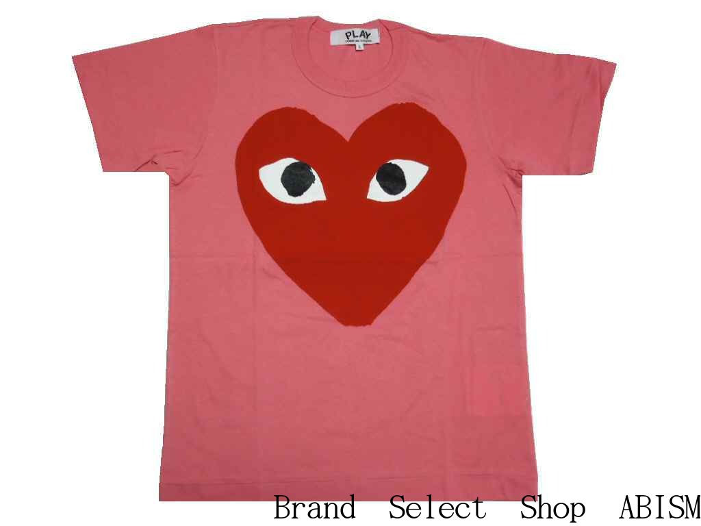 ★レディースサイズ★PLAY COMME des GARCONS(プレイ コムデギャルソン) 『ビッグ・レッド・ハートTシャツ』【LADY'S】【ピンク】【日本製】【新品】【AZ-T273】