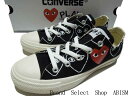 PLAY COMME des GARCONS(プレイ コムデギャルソン) × CONVERSE(コンバース)ALL STAR OX/PCDG (オールスター)【スニーカー】【シューズ】【ブラック】【新品】【AZ-K118】