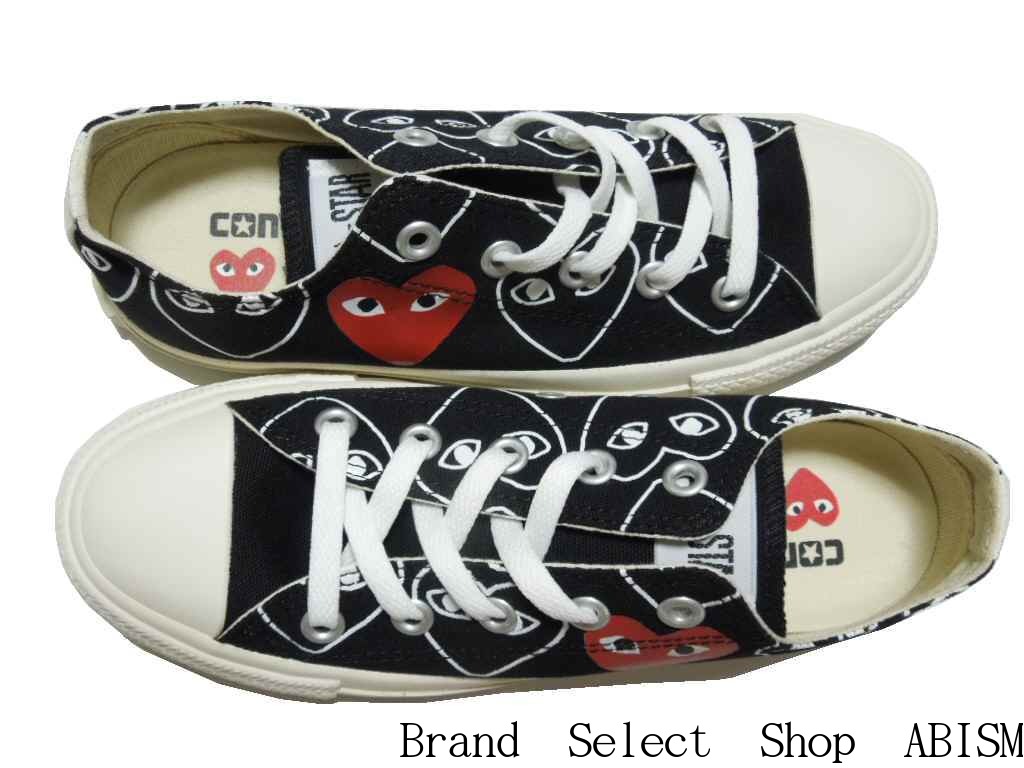 PLAY COMME des GARCONS(プレイ コムデギャルソン) × CONVERSE(コンバース)ALL STAR OX/PCDG (オールスター)【スニーカー】【シューズ】【ブラック】【新品】【AZ-K118】