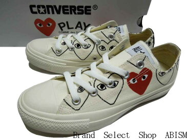 PLAY COMME des GARCONS(プレイ コムデギャルソン) × CONVERSE(コンバース)ALL STAR OX/PCDG (オールスター)【スニーカー】【シューズ】【ホワイト】【新品】【AZ-K118】