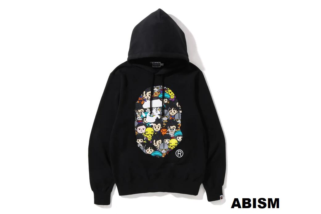 A BATHING APE(エイプ)xDRAGONBALL SUPER(ドラゴンボール)BAPE X DRAGON BALL SUPER APE HEAD PULLOVER HOODIE【プルオーバー】【フーディ】【パーカー】【ブラック】【日本製】【新品】BAPE(ベイプ)