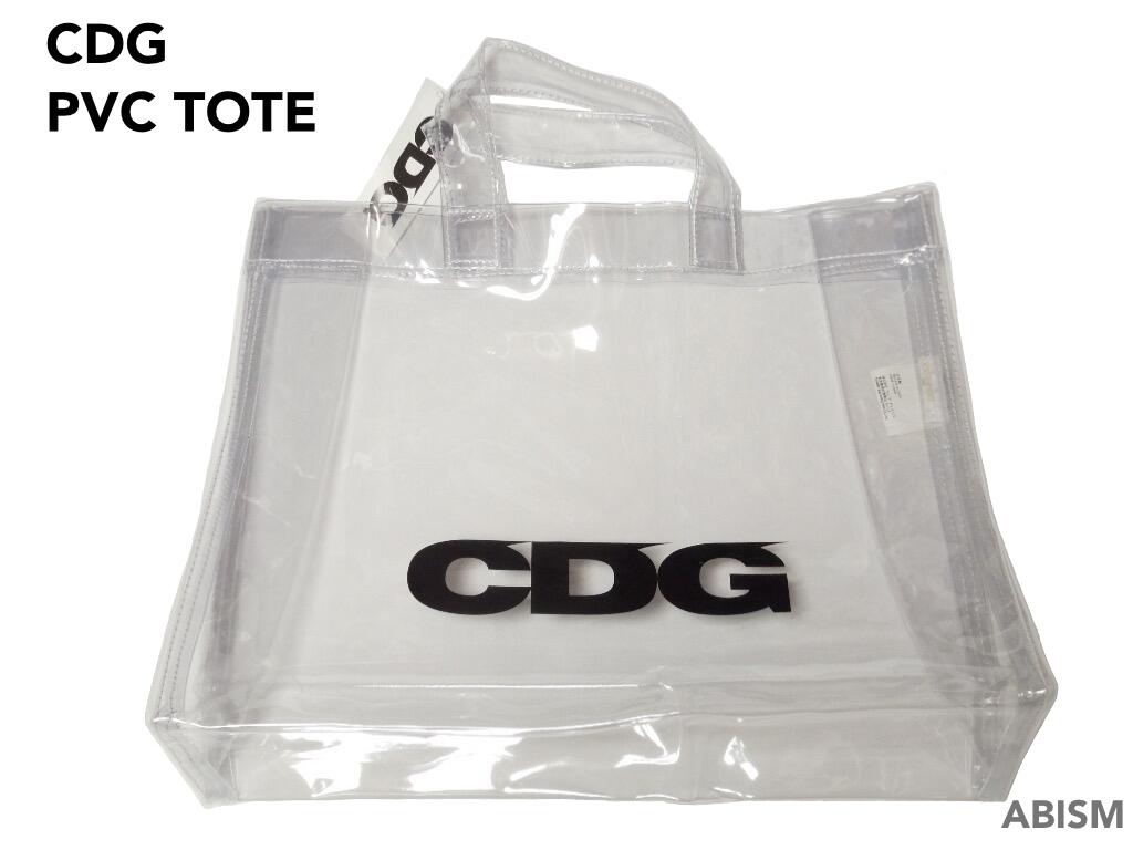 CDG COMME des GARCONS（シーディージー コムデギャルソン）TRANSPARENT PVC TOTE BAG【トートバッグ】【CLEAR/クリア】【新品】