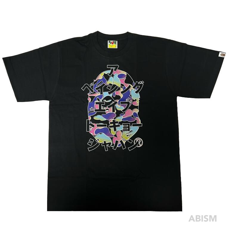 A BATHING APE(エイプ)KATAKANA APE HEAD TEE【Tシャツ】【ブラック】【新品】【MEN'S】【BAPE/ベイプ】