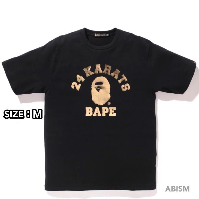 A BATHING APE(エイプ)COLLEGE TEE【Tシャツ】【ブラック】【日本製】【新品】【MEN'S】【BAPE/ベイプ】