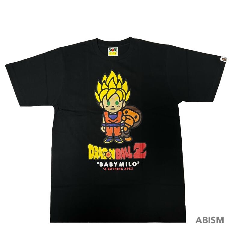 A BATHING APE(エイプ)xDRAGONBALL Z(ドラゴンボール)BAPE X DRAGON BALL Z TEE #1スーパー孫悟空andマイロ【Tシャツ】【ブラック】【日本製】【新品】【MEN'S】BAPE(ベイプ)