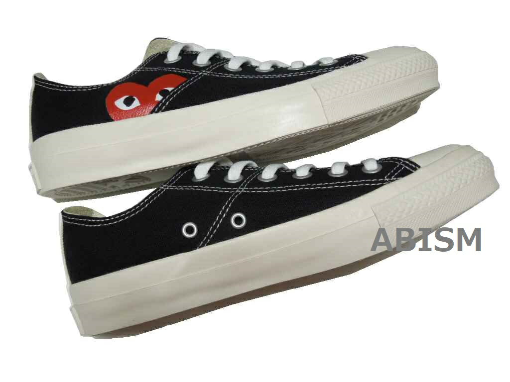 PLAY COMME des GARCONS(プレイ コムデギャルソン) × CONVERSE(コンバース)ALL STAR OX/PCDG (オールスター)【スニーカー】【シューズ】【ブラック】【新品】【AZ-K120】