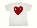 ★レディースサイズ★PLAY COMME des GARCONS(プレイ コムデギャルソン) 『ビッグ レッド ハートTシャツ』【LADY 039 S】【ホワイト】【日本製】【新品】【AZ-T025】