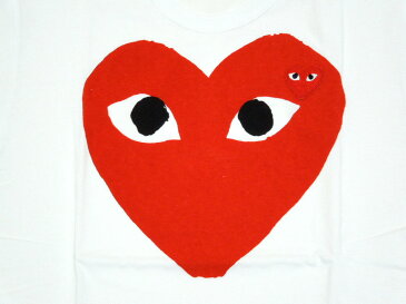 ★メンズサイズ★PLAY COMME des GARCONS(プレイ コムデギャルソン) 『ビッグ・レッド・ハートTシャツ』【ホワイト】【新品】【日本製】【Men's】