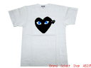 ★メンズサイズ★PLAY COMME des GARCONS(プレイ コムデギャルソン) 『ブラック ハート ブルーアイズTシャツ』【MEN 039 S】【ホワイト】【日本製】【新品】【AZ-T088】