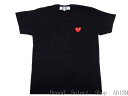 ★レディースサイズ★PLAY COMME des GARCONS(プレイ コムデギャルソン) 『レッド ハートワッペン Tシャツ』【LADY 039 S】【ブラック】【日本製】【新品】【AZ-T107】