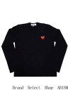 ★レディースサイズ★PLAY COMME des GARCONS(プレイ コムデギャルソン)『ワンポイント レッド ハート ロングTシャツ』(長袖Tシャツ)(ブラック)【LADY 039 S】【日本製】【新品】【AZ-T117】