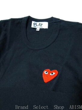 ★レディースサイズ★PLAY COMME des GARCONS(プレイ コムデギャルソン)『ワンポイント・レッド・ハート ロングTシャツ』(Tシャツ)（長袖）(ブラック)【LADY'S】【日本製】【新品】