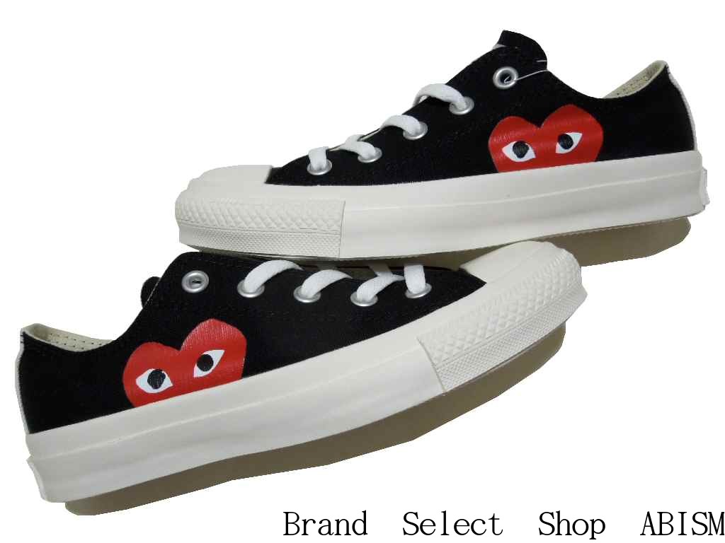 PLAY COMME des GARCONS(プレイ コムデギャルソン) × CONVERSE(コンバース)ALL STAR OX/PCDG (オールスター)【スニーカー】【シューズ】【ブラック】【新品】【AZ-K114】