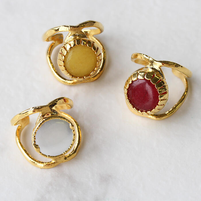 ABISTE CLASSY.掲載 アゲートリング/6230043 大人 大人かわいい 天然素材 天然石 パワーストーン 魔除け おしゃれ アゲート アビステ ゴ...