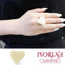 楽天1位★2冠達成!ABISTE(アビステ)【IVORINA】象牙風デザインリング ハート レディース キラキラ アクセサリー エレガント 人気 華やか