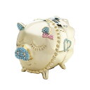 【最大2,000円OFF】ABISTE ブタちゃんハートの貯金箱/2222503- 人気 ブタ 貯金箱 華やか ブランド アビステ小物