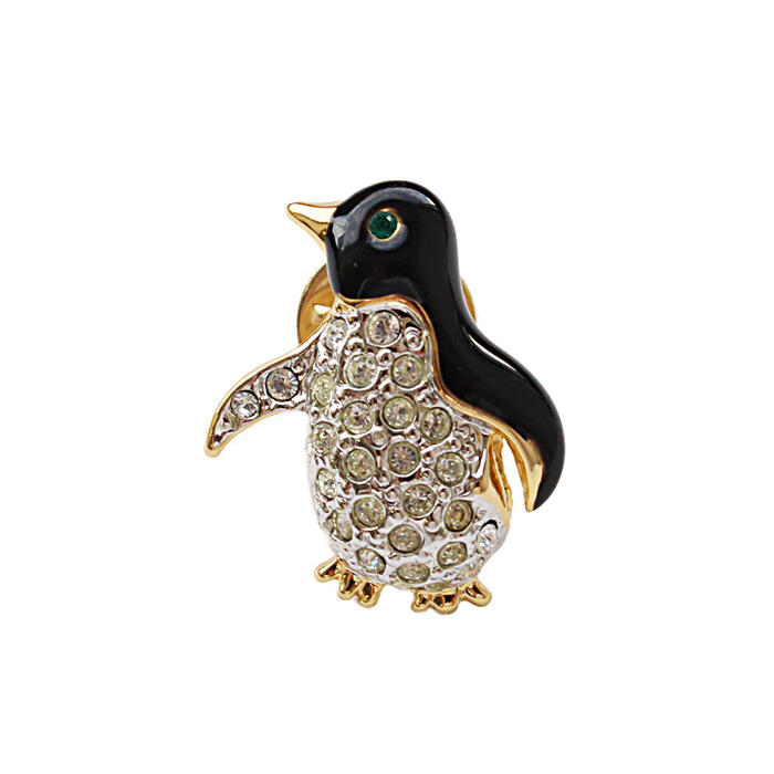 ABISTE  ヴィンテージイギリス製ペンギンモチーフピンブローチ/0570003G アクセサリー エレガント 人気 おしゃれ パーティー 華やか ブランド アビステ